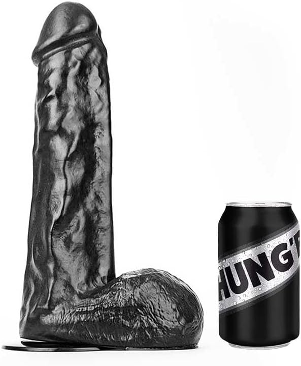 XXL Anal Plug Giant dildo Hung'R Dildo David 33×7.6 cm Strong XXL Suction Cup (Flesh)
