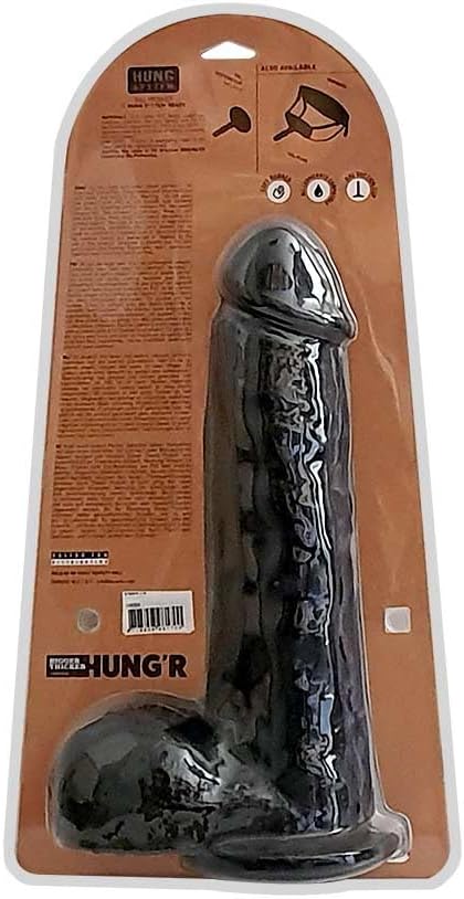 XXL Anal Plug Giant dildo Hung'R Dildo David 33×7.6 cm Strong XXL Suction Cup (Flesh)